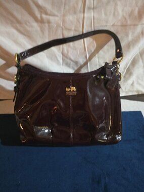 Coach Burgundy Hand Bag